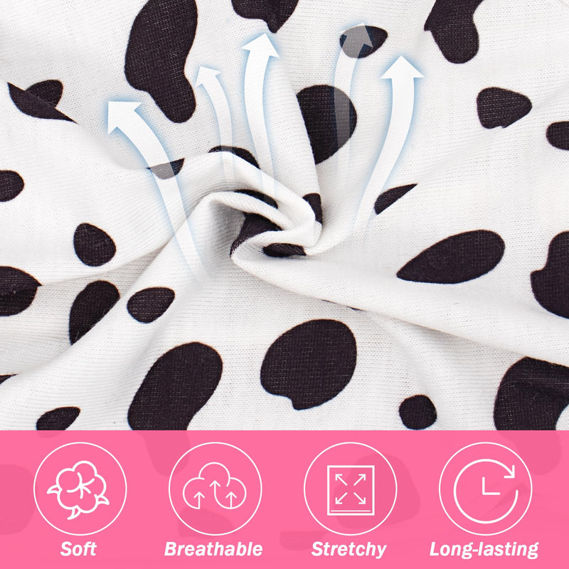 Cat Recovery Suit, Cats Onesie for Cats After Surgery Female Kitten Surgery Suit for Surgical Abdominal Wounds, Cute Cat Spay Recovery Suit Cone of Shame Alternative Anti Licking Cow Large