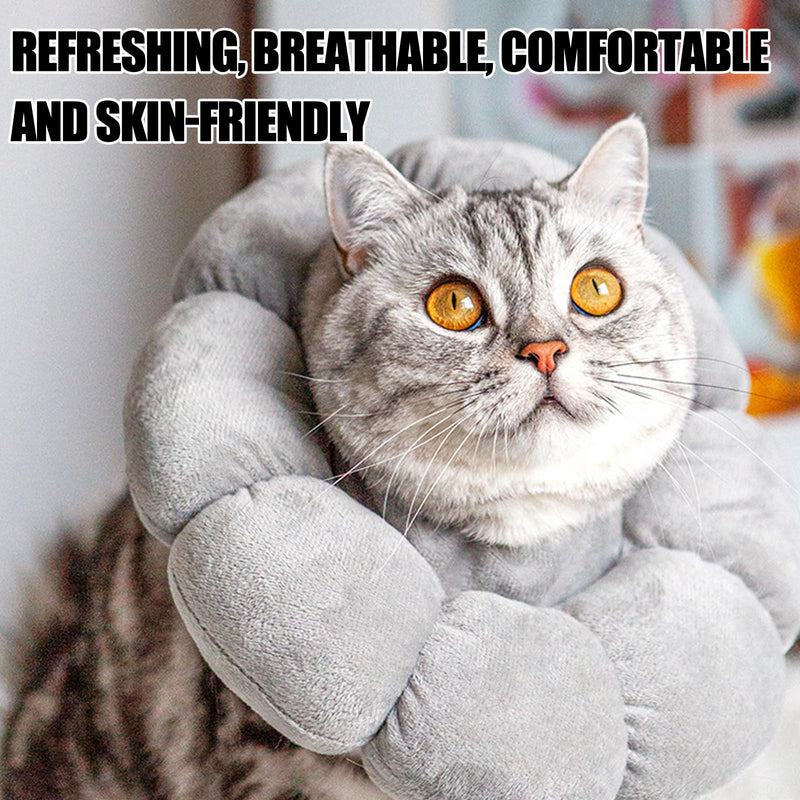 TYXHXTF Elizabethan Cat Collar, Cat Recovery Collar, Soft Anti Bite Collar, Protective for After Surgery, Licking Anti-Bite, Wound Recovery Healing