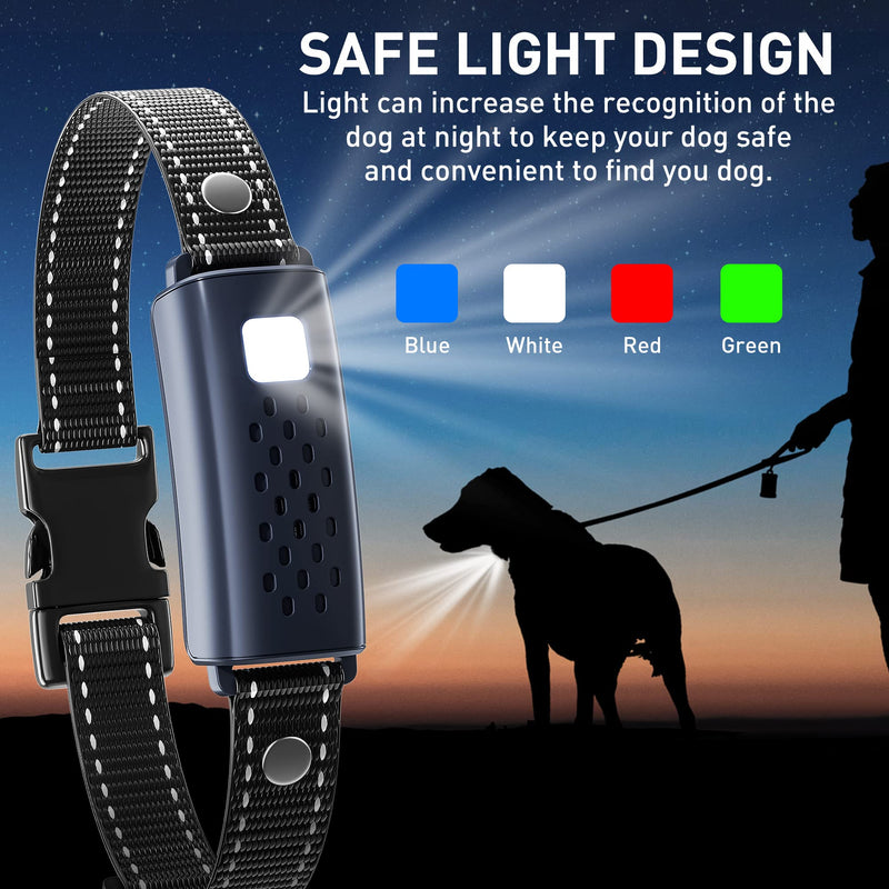 Dog Shock Collar 2 Dogs(15-150lbs) with Flashing Light for Night Walks,4000FT Dog Training Collar Adjustable Pitch Beep(1-8), Vibration(1-16), Safe Shock(1-99), and Keypad Lock, Shock Collar for Dogs 2 Pack Black - PawsPlanet Australia
