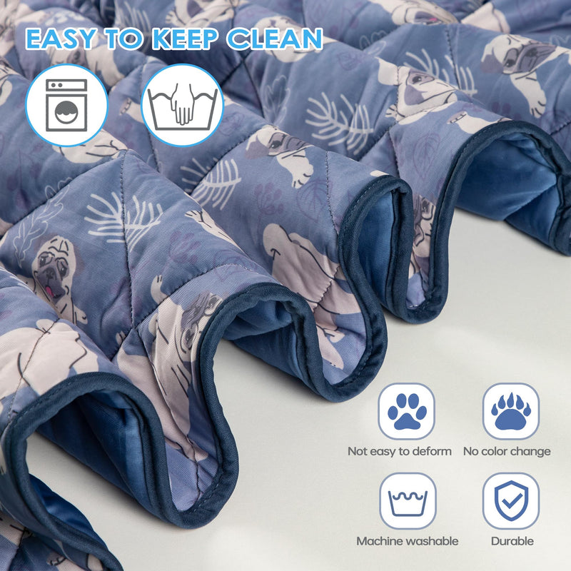 Dog Cooling Mat, Washable Dogs Cats Pet Non-Toxic Cooling Pads Summer Sleeping Kennel Mats，Pet Self Cool Ice Blanket for Indoor & Outdoor Dog Beach Essentials Large Large(40*55) - PawsPlanet Australia