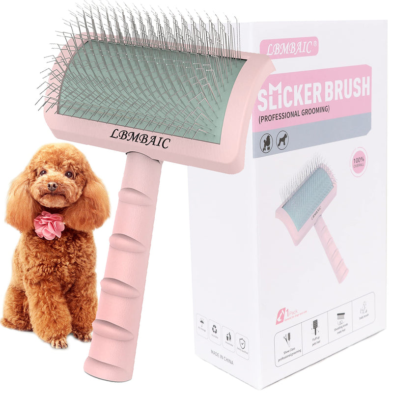 Dog Metal Grooming Comb 7.5inches and Extral Long Pin Slicker Brush For Doodles - PawsPlanet Australia