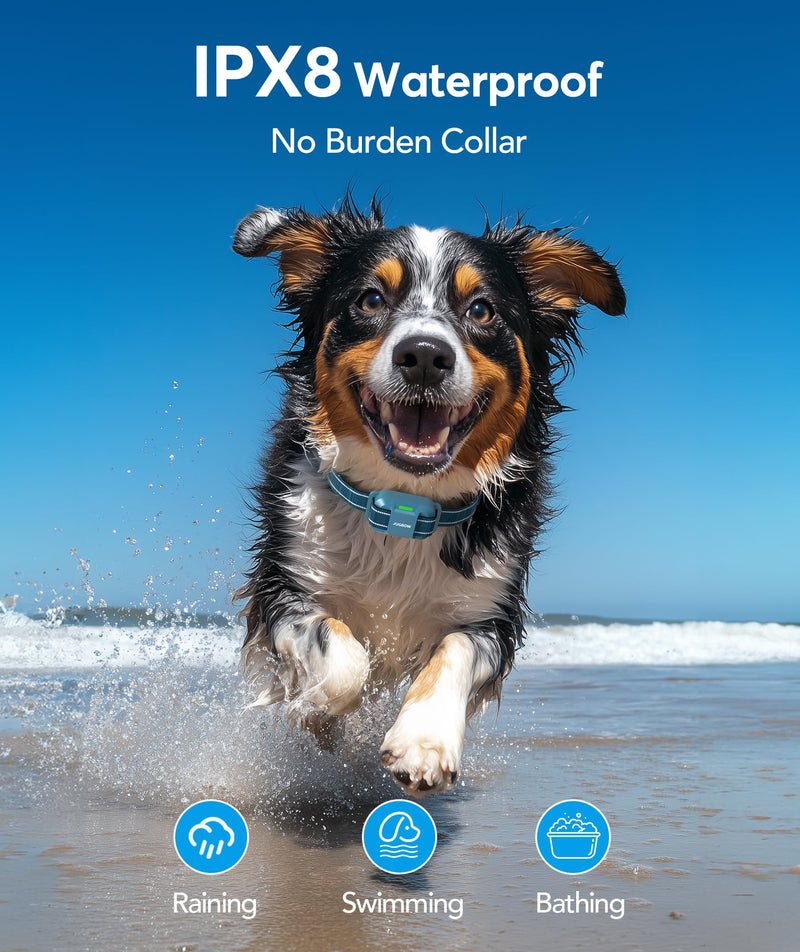 Jugbow Dog Training Collar with Remote, 4200FT Rechargeable E Collar for Small Medium Large Dogs 5-120lbs, IPX8 Waterproof Electric Collar with 4 Training Modes, Security Lock Blue - PawsPlanet Australia