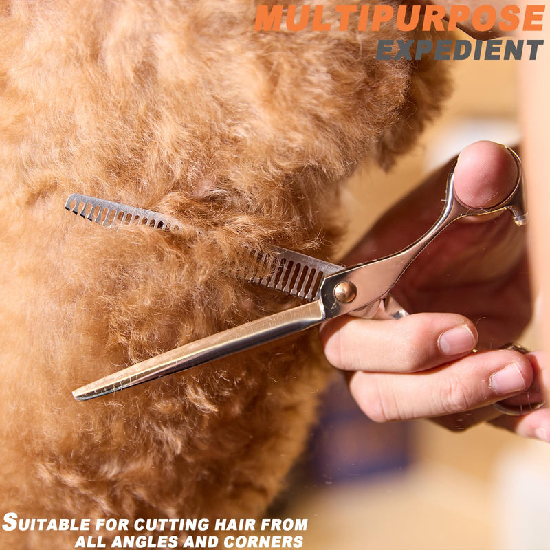 High-end Professional Dog Grooming Thinning Scissors Teeth Cutting Blending Shears Pet Texturizing Shears 7.5 Inch Extremely Very Sharp Stainless Steel Alloy For Cat Other Animals Groomer Thinning Shears 7.5inch - PawsPlanet Australia