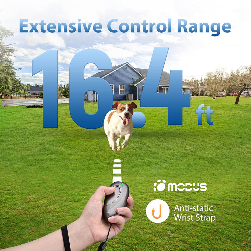 MODUS Ultrasonic Dog Barking Deterrent, 2-in-1 Dog Training and Bark Control Device,Bark Collar Alternative Anti-Barking Device,Most Effective Behavior Aid - Barking Silencer Indoor/Outdoor Brown Dog Barking Deterrent Devices - PawsPlanet Australia