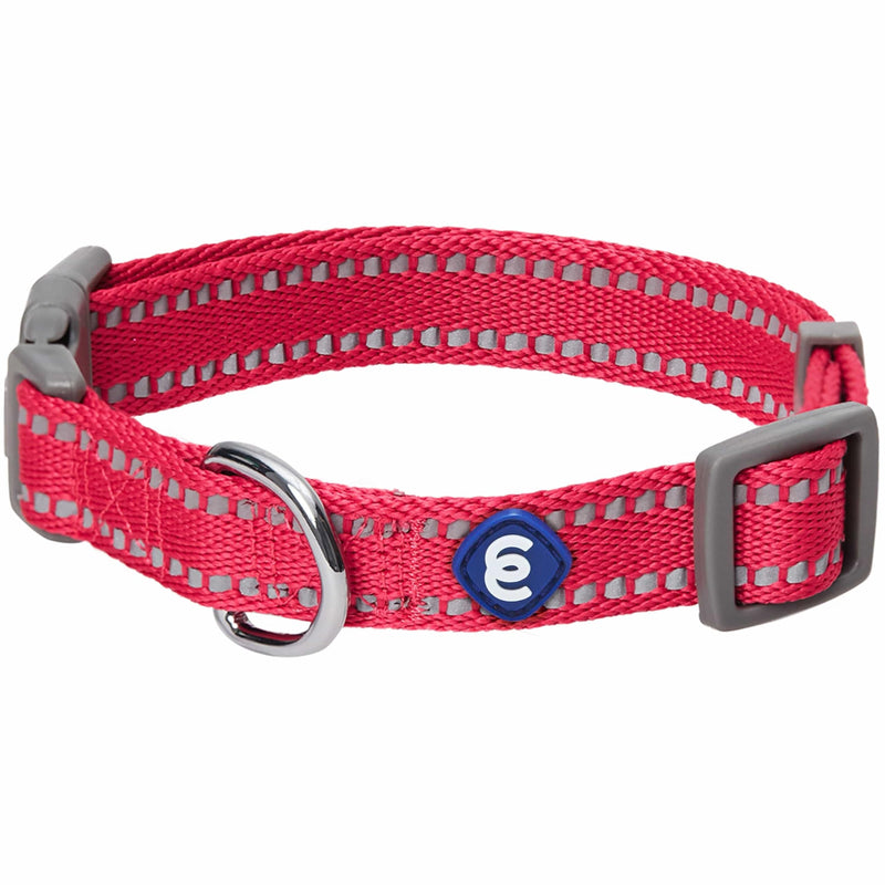 Blueberry Pet Essentials Reflective Dog Collar & Leash Set, Adjustable for Small Dogs | Safe Walking Gear for Pet Parents, Puppy Training & Daily Use SmallDogs, Very Berry - PawsPlanet Australia