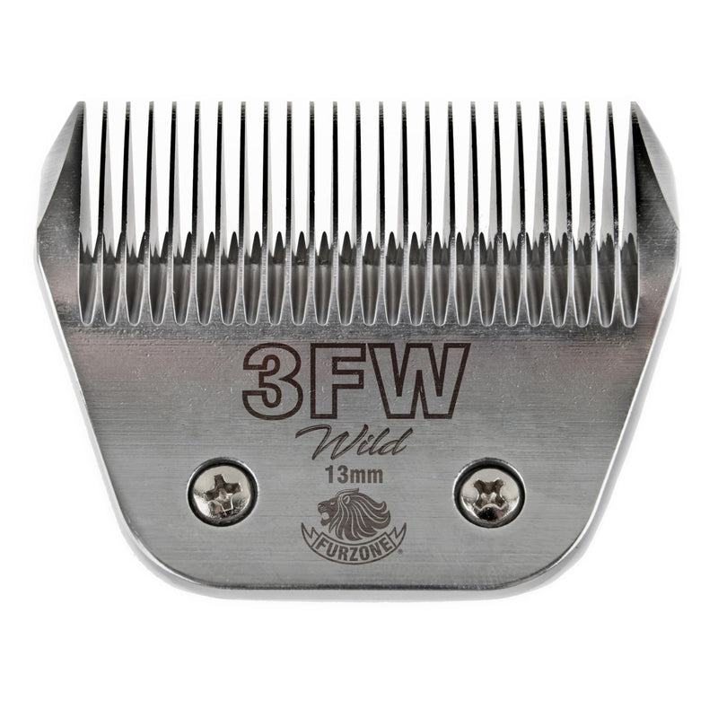 Detachable Blade - Size 3FW Wide Blade 33/64", Made of Extra Durable Japanese Steel, Compatible with Most Andis, Oster, Wahl A5 Clippers