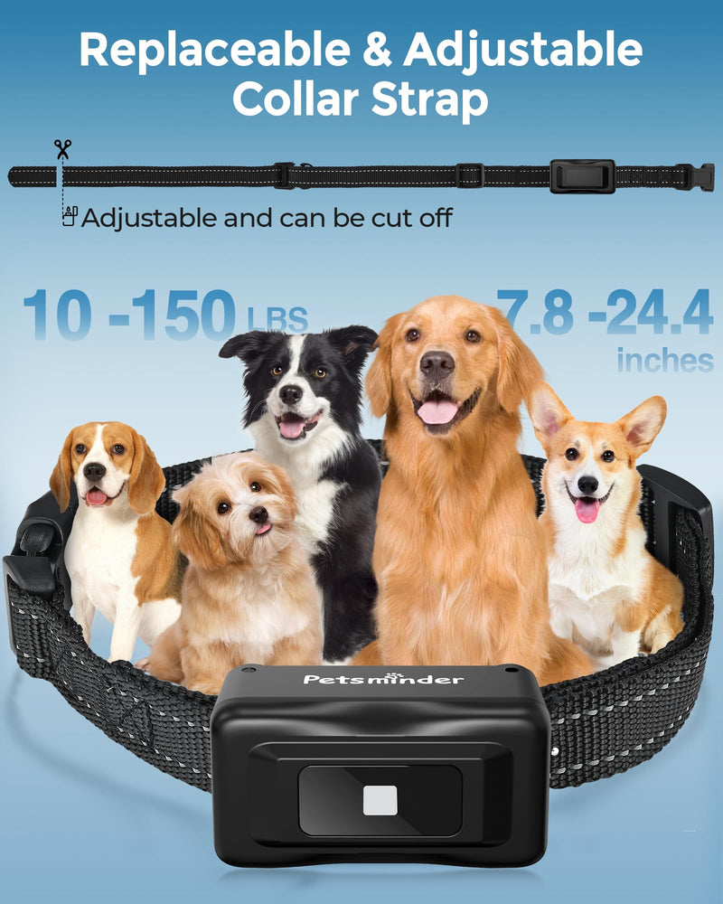 Dog Shock Collar, 4000FT Rechargeable Dog Training Collar with Remote IP67 Waterproof, Adjustable Beep/Vibration/Shock Modes, 5 Training Modes for All Breeds, Sizes (10-150lbs) for 1 dog - PawsPlanet Australia