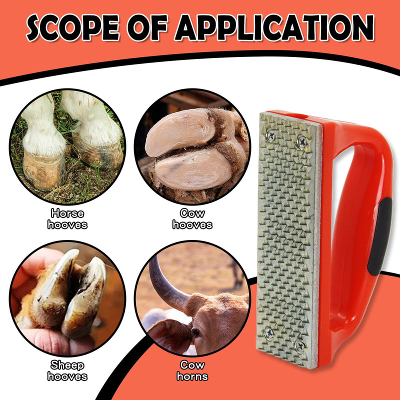 Mini Hoof Rasp for Horses,Farrier Rasp with Rubber Grip Handle Non-Slip Mat Portable Hoof Trimming Tool for Horses,Sheep,Goats,Alpacas,Veterinarians,Farm - PawsPlanet Australia
