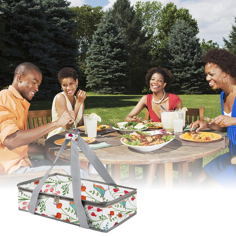 Casserole Carrier For Hot or Cold Food,Casserole Carrier,Pie Carrier,Casserole Dish With Lid and Carrying Case,Insulated Food Warmer Bag For Party/Picnic.Keep Food Warm Pioneer Woman Dishes (Bird) Bird - PawsPlanet Australia