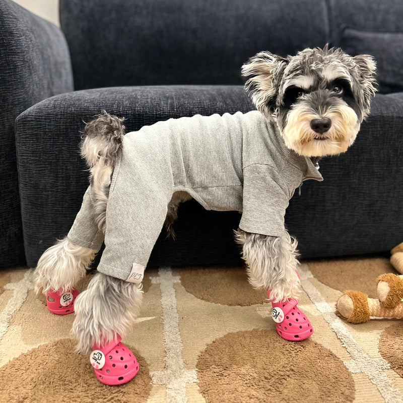 Dog Shoes Breathable Dog Shoe for Hot Pavement, Dog Booties and Paw Protectors, Non-Slip Waterproof Dog Sandals Boots (Pink, L: (3.1’’x2.5'')(L*W)) Pink L: (3.1’’x2.5'')(L*W)