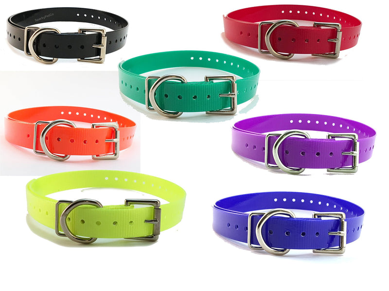 Replacement Strap for Dogtra Collars - 3/4" Wide Ultra-Durable Dog E-Collar Replacement for Training, Bark, Shock, Electric, and GPS Collars - 28" Adjustable Length Solid Purple - PawsPlanet Australia