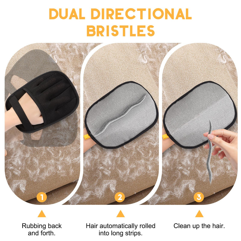 Magic Brush Pet Hair Remover, Upgrated Five-Finger Electrostatic Pet Hair Removal Gloves, Cat & Dog Hair Remover for Couch, Furniture,Clothing, Animal Fur Removal Tool, Cat Grooming Gloves-1PCS 1 - PawsPlanet Australia