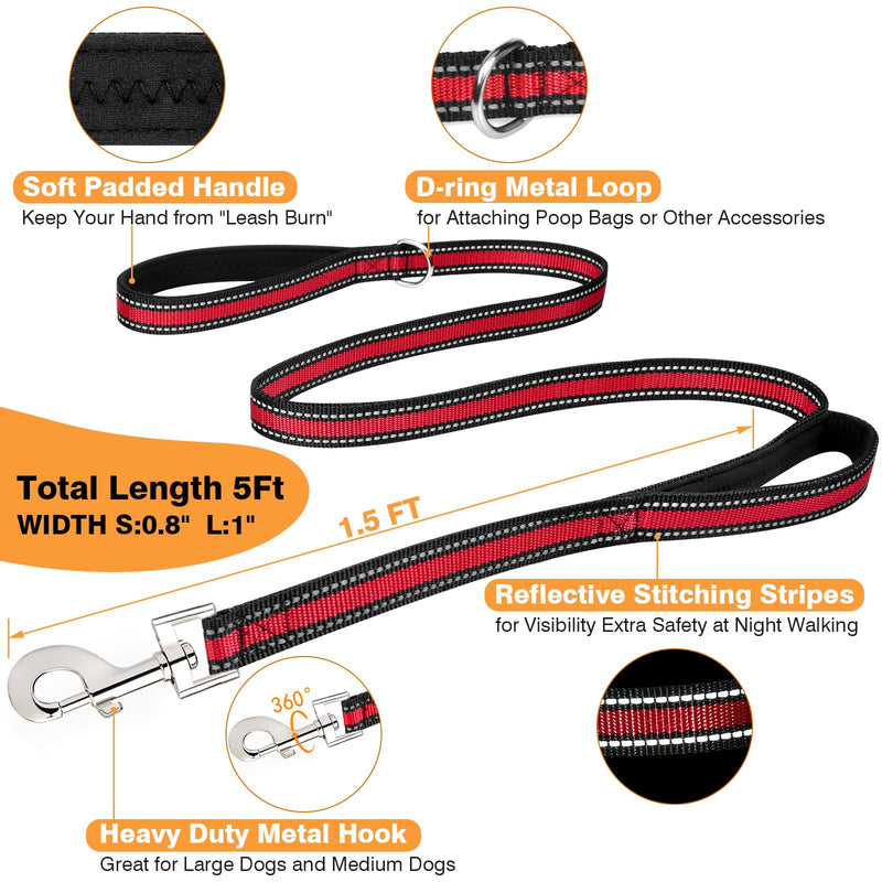 Service Dog Vest+ID Tag+Leash+6 Pcs Patches,Air Mesh Service Dog Harness with 2 Handles Dog Leash,2-Sided Metal Tag for Service Animals for Walking Training,No Pull Pet Harness Set Red XL X-Large - PawsPlanet Australia