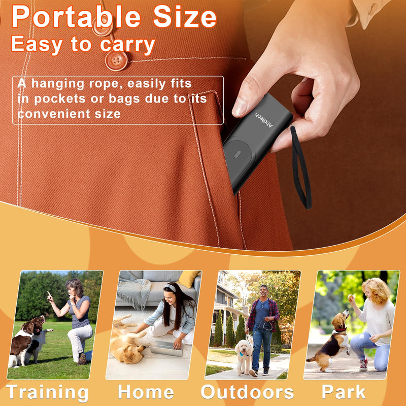 Anti Barking Device for Dogs - Dog Bark Deterrent Devices for Stopping Bad Dog Behavior - Ultrasonic Dog Bark Deterrent, Refuse to Shout and Slap - Best Anti Barking Device Rechargeable Black - PawsPlanet Australia