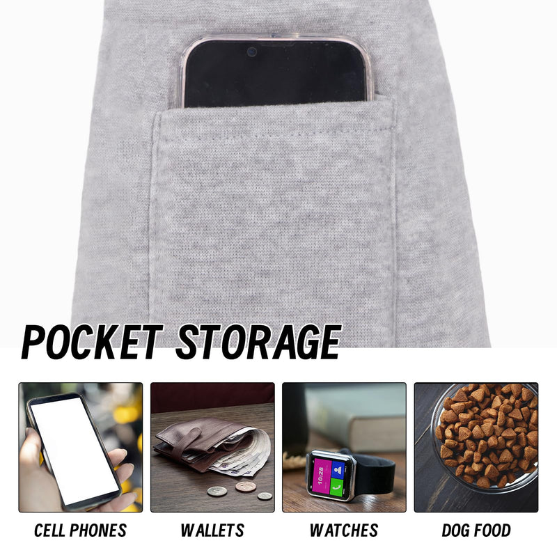 Dog and Cat Sling Carrier, Dog Carrier with Adjustable Opening Strap, Travel Bag for Small Dogs and Cats, Outdoor Travel Sling Carriers (Grey) Grey - PawsPlanet Australia