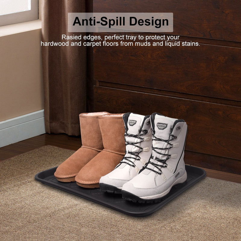 Multi-Purpose Boot Tray Mat,Dog Bowl Tray,Waterproof for Indoor and Outdoor Floor Protection 20"L x 15"W - PawsPlanet Australia