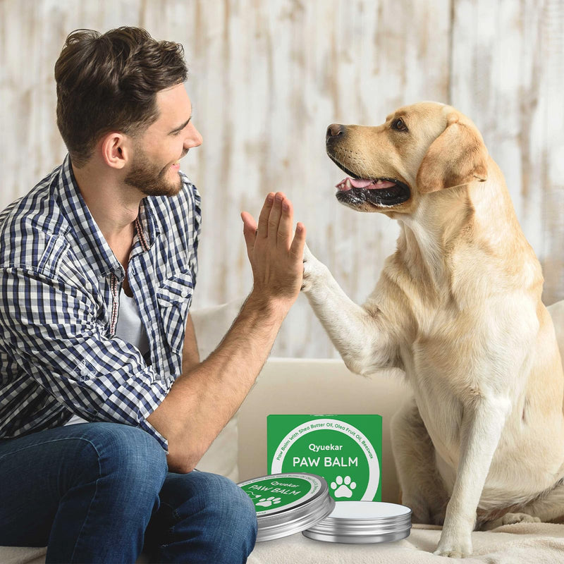 Lick-Safe Dog Paw & Nose Balm, Dog Paw Wax Protector with Coconut Oil, Moisturizer Soother Heals Dry Cracked Snout & Pads, All-Natural Nose Butter & Cream for Horse Hoof, Cat Petts Care, 2.8oz*2 2.8 oz ( pack of 2)