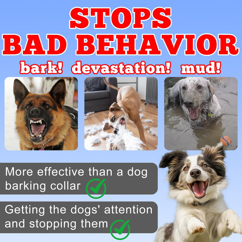 Dog Bark Deterrent Devices, Anti Barking Device for Dogs, Rechargeable Dog Barking Silencer 16.4ft, 3 Modes & Led Light Ultrasonic Dog Bark Deterrent Safe for Human & Dogs Portable Indoor&Outdoor Bule Blue