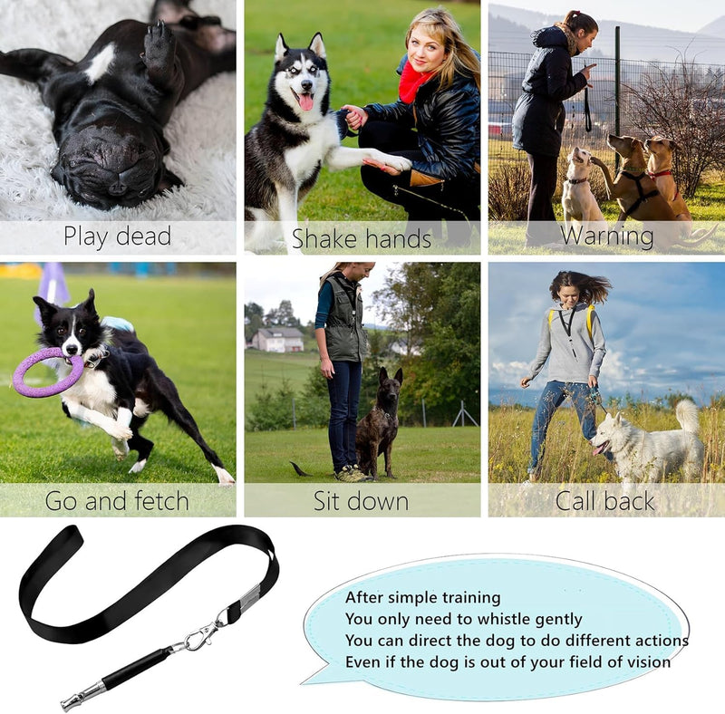 Dog Whistle to Stop Barking, Adjustable Ultrasonic Training Tool, Silent Bark Control Device for Dogs - PawsPlanet Australia