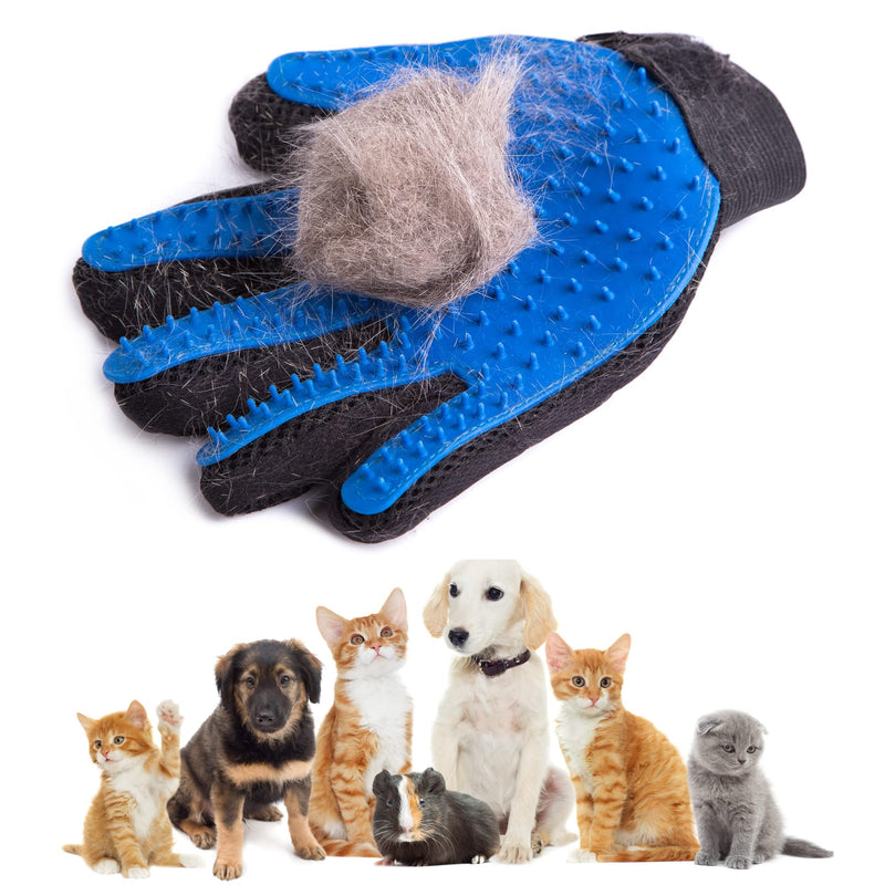 Versatile Pet Grooming Glove - Perfect for Both Dogs & Cats, Long & Short Fur - Your Comfortable, Easy to Clean, Pet Hair Glove | One Right Hand Glove - PawsPlanet Australia