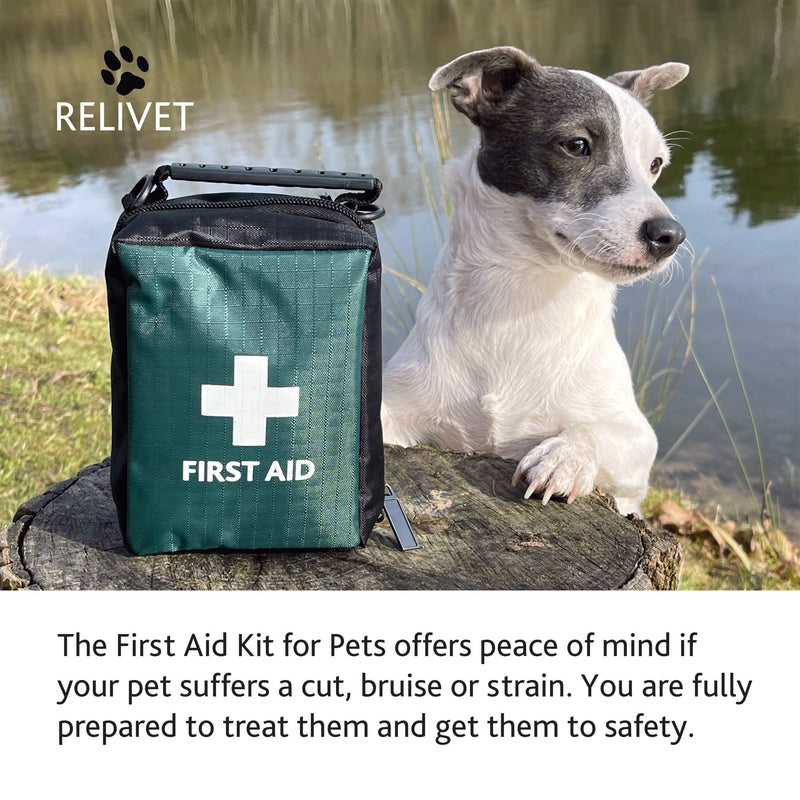 Reliance Medical Pet First Aid Kit - Essential Care for Dogs and Cats, Ideal for Travel, Camping, Home Use, Includes Saline, Bandages, Durable Rip-Stop Fabric Bag, 1 Kit - PawsPlanet Australia