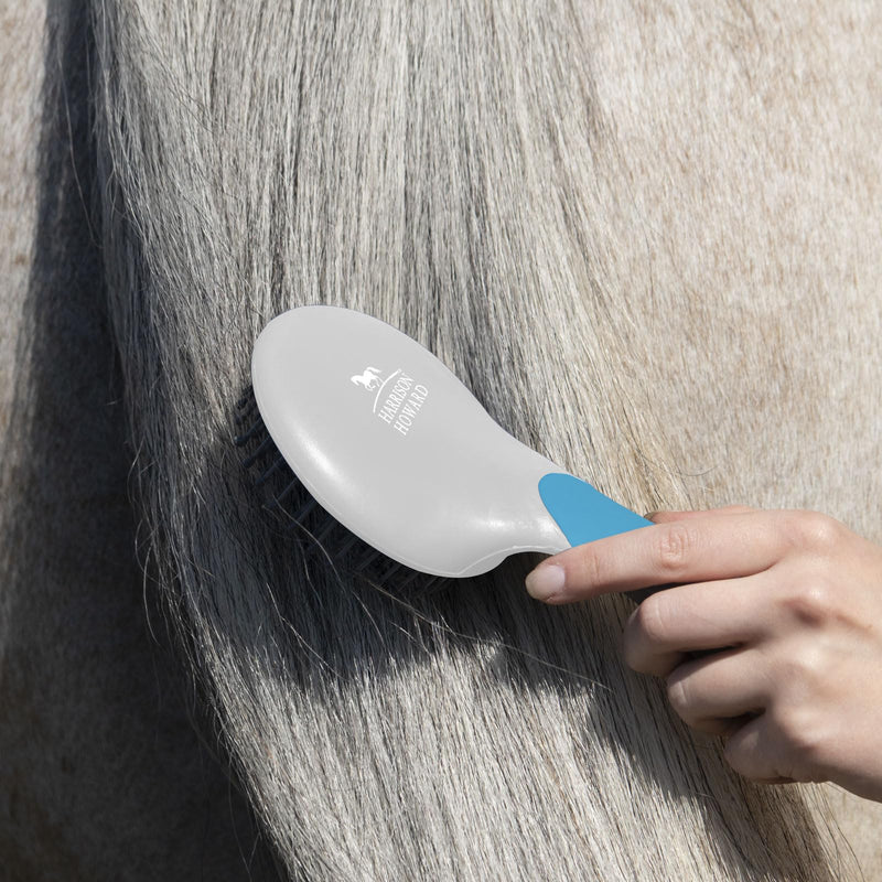 Harrison Howard Horse Mane and Tail Brush Horse Professional Grooming Brush Equestrian Detangler Non-Slip Brush Light Blue - PawsPlanet Australia