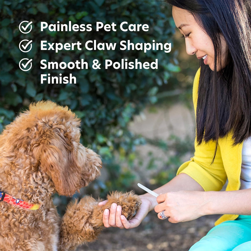 Bona Fide Beauty Pet Nail File Made of Czech Glass, Quiet and Painless Pet Nail Filer for Small Dogs, Cats, Birds, and Rabbits Clear - PawsPlanet Australia