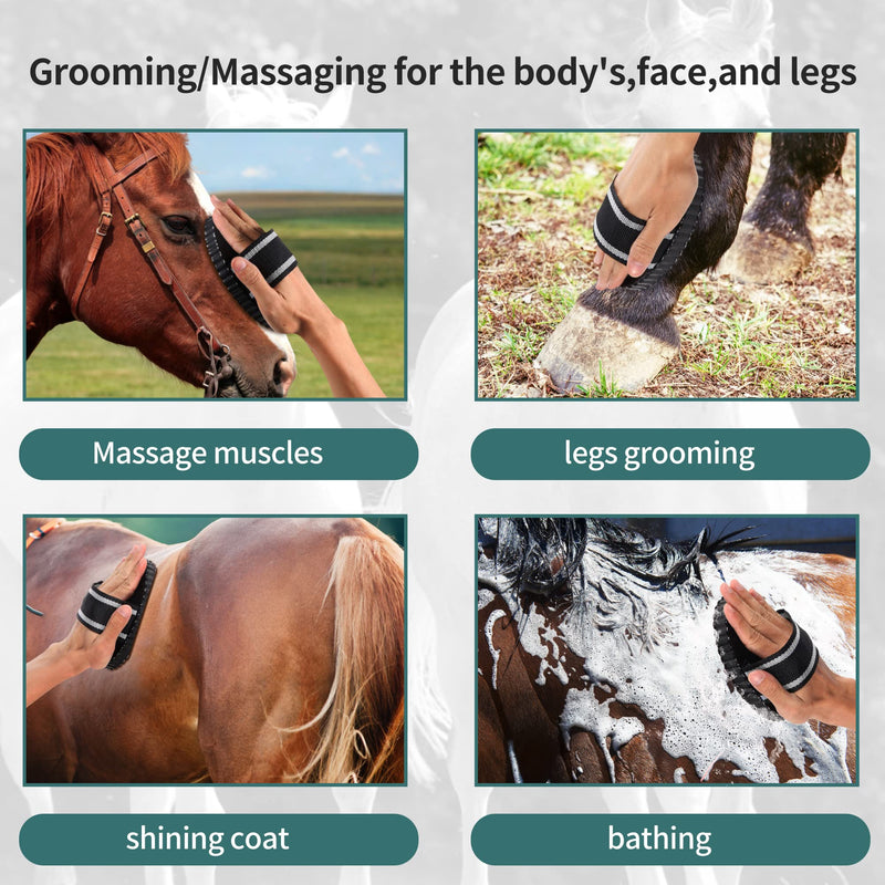 Curry Comb for Horses - Metal Horse Brushes for Grooming Dog Bath Brush Shedding Pets