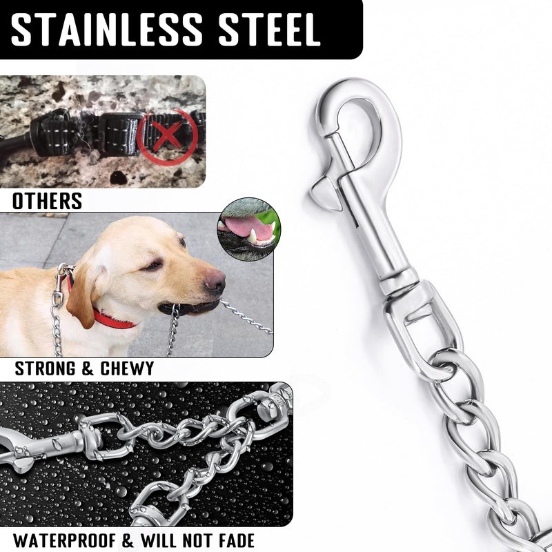 Prong Collar Safety Clip Stainless Steel Dog Safety Clip, Leash Backup with Dual Clasps, Collars and No Pull Harness Connectors - PawsPlanet Australia