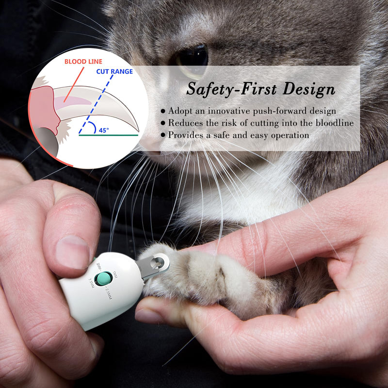 New 2024 Dog Nail Clipper Cat Nail Trimmer, Adjustable Aperture, Safety-First Design, Inbuilt Nail File for Pets Claw Care Pet Grooming - PawsPlanet Australia