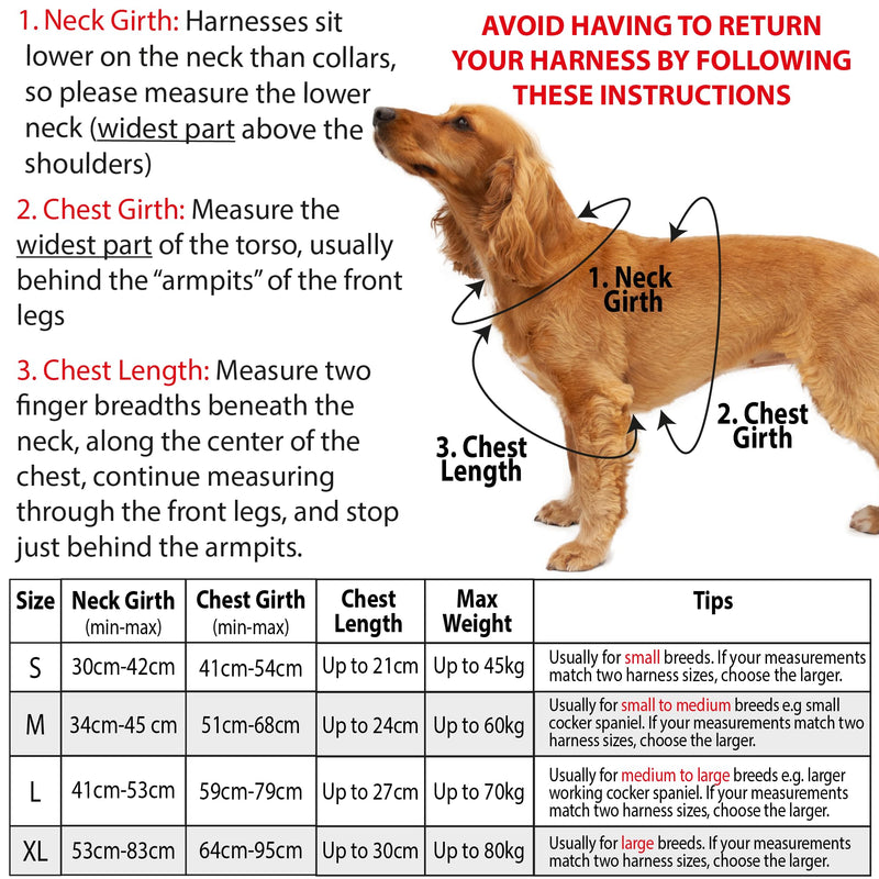 Elite Paws® UK: Premium Metal Buckle Dog Harness, Strong, Safe, Padded, Comfortable, Adjustable, Reflective, Front/Back Lead Attachments, Soft Handle, Pet Walking Vest/Training Product (Black, Medium) M (small to smaller medium dogs) Black - PawsPlanet Australia