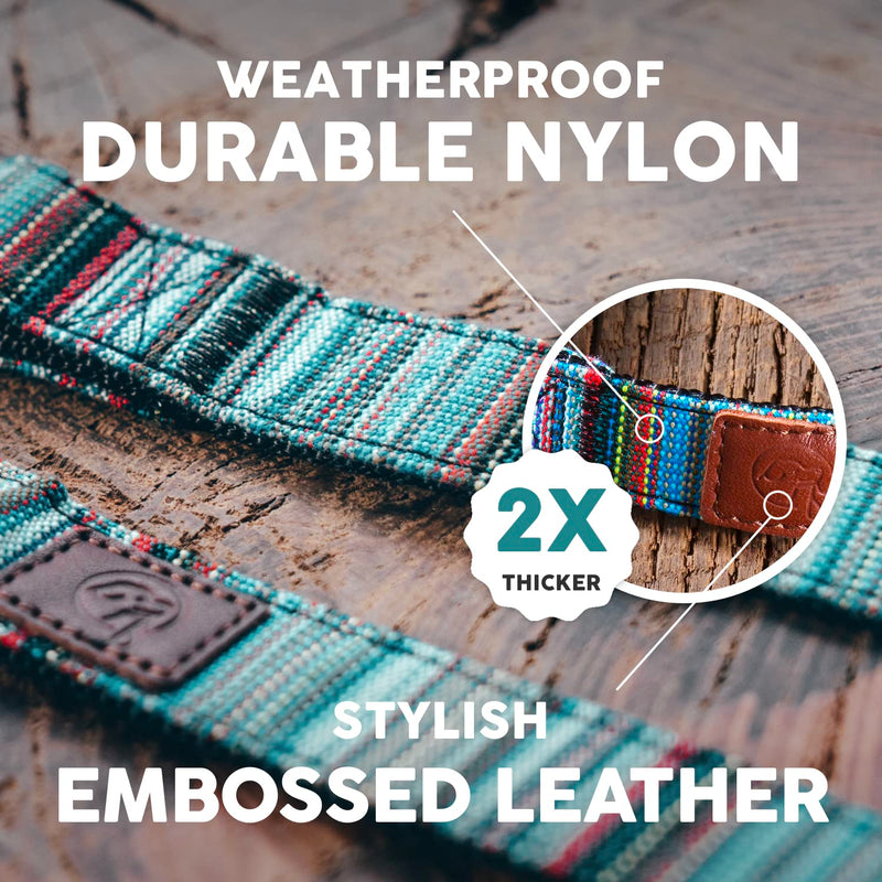 Embark Urban Dog Collar and Leash Set – Boho Dog Collar for Small Dogs with Strong Buckle and Matching 4 Ft Leash, Waterproof, Comfortable, and Perfect for Adult Dogs - PawsPlanet Australia