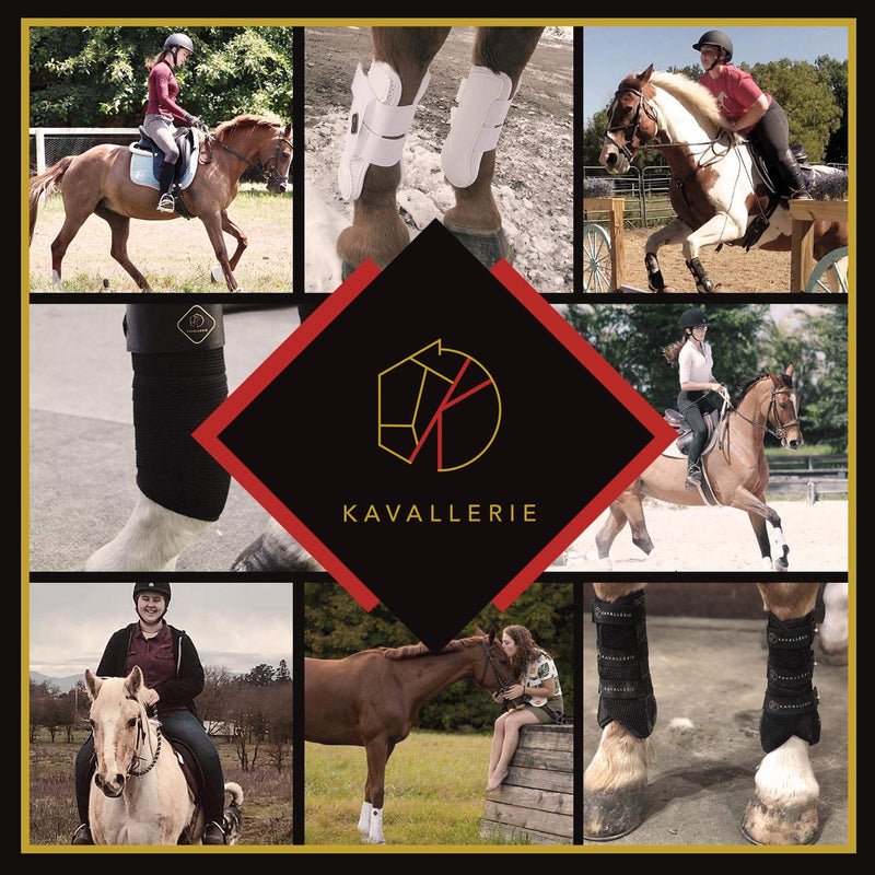 Kavallerie PRO-K Soft No Turn Bell Boots Ultimate Hoof Protection, with Anti-Spin Fastening System, Durable & Prevents Overreaching Large Fetlock Boots (Pro-K) White - PawsPlanet Australia