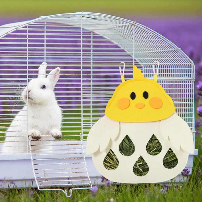 2Pcs Rabbit Hay Feeder Bag with 5 Holes, Guinea Pig Hanging Hay Feeder, Suitable for Small Animals Such as Guinea Pigs, Rabbits and Chinchillas - PawsPlanet Australia