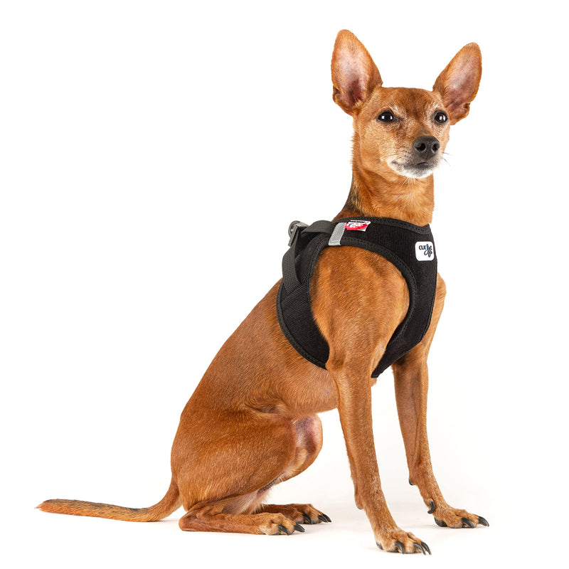 Vest Harness curli Clasp Cord Black S 2XS Orange - PawsPlanet Australia