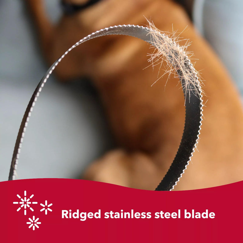 Coastal Pet Safari Dual-Sided Dog Shedding Blade - Stainless Steel Grooming Blade for Thick Coats - for Dogs with Short and Long Hair - Medium-Large - 10" x 3.25" 1-Pack NO Color - PawsPlanet Australia