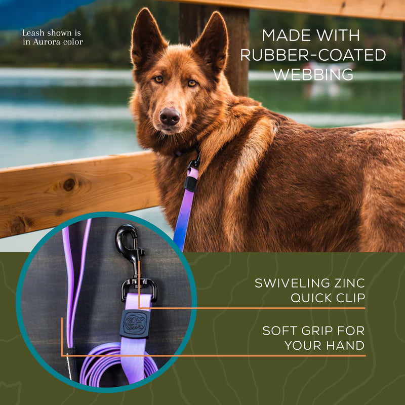 Wilderdog Waterproof Dog Leash - Repels Water & Dirt - Aurora - PawsPlanet Australia