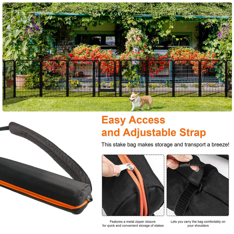 32 Inch Stake Bag Dog Playpen Stakes Storage Bag with Carrying Strap, Dog Playpen Accessories for Storing Stakes and Carrying While Camping Fits Most Dogs Pen Brands - PawsPlanet Australia