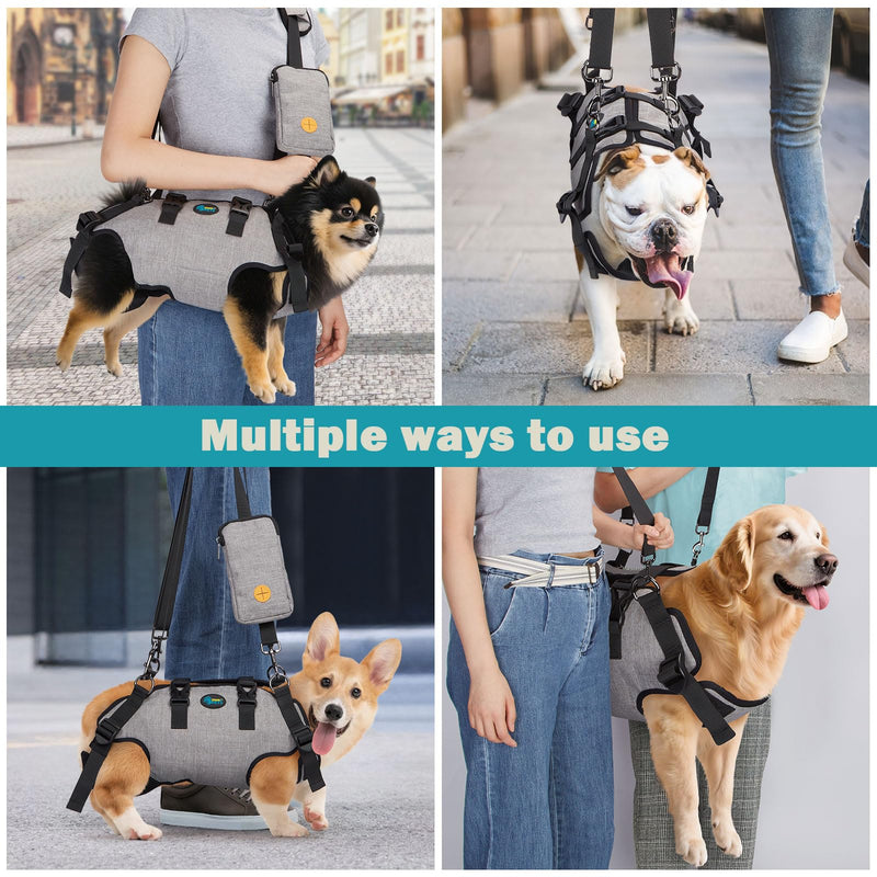 Ownpets Dog Sling Harness, Outdoor Sling Bag for Spine Protection, Whole Body Support, Support Vest to Assist Aged Dogs, Outdoor, XS - PawsPlanet Australia