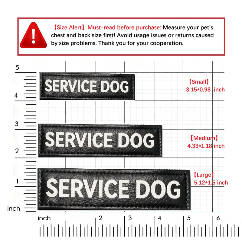 Service Dog in Training Patch, in Training Tag, Removable to Collar, Harness (Black Patch-Large 1.50 x 5.12) Large In Training(patch&tag) - PawsPlanet Australia