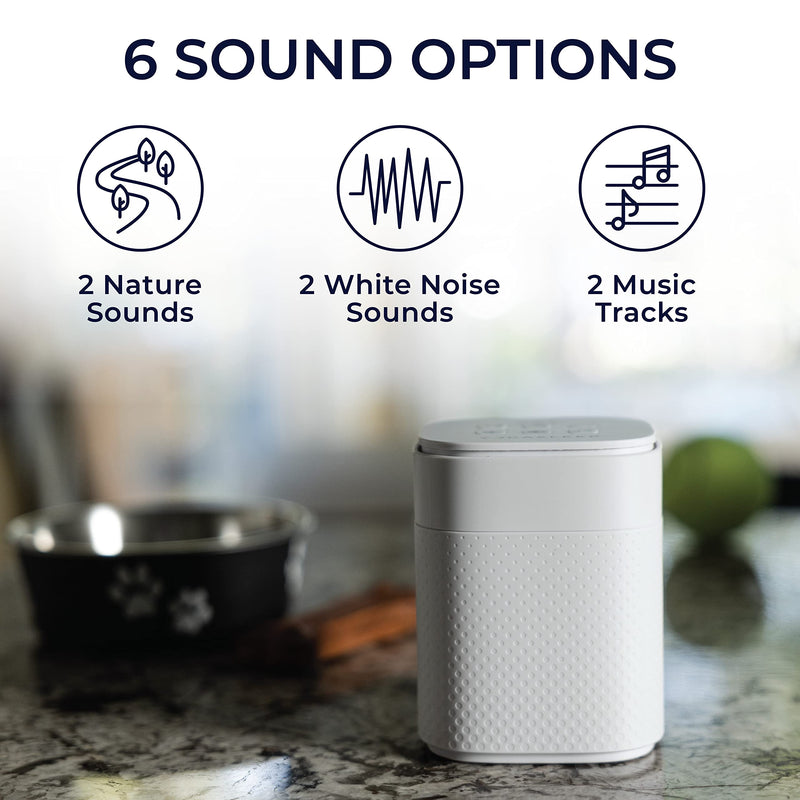 Yogasleep Pawzz White Noise Machine for Dogs, Home & All Pets. with Integrated Bark Sensor, 6 Automatic Relaxing Natural Sounds, Help Keep Pets Calm, Anti-Barking with Training, Noise Canceling - PawsPlanet Australia