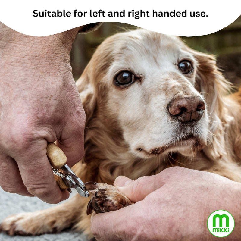 Mikki Bamboo Claw Clipper For Dogs & Cats, With Safety Stop to Reduce Risk of Over Clipping, Micro-serrated Blades for a Clean Cut, Blade Lock for Safe Storage, Suitable for All Pets, Small