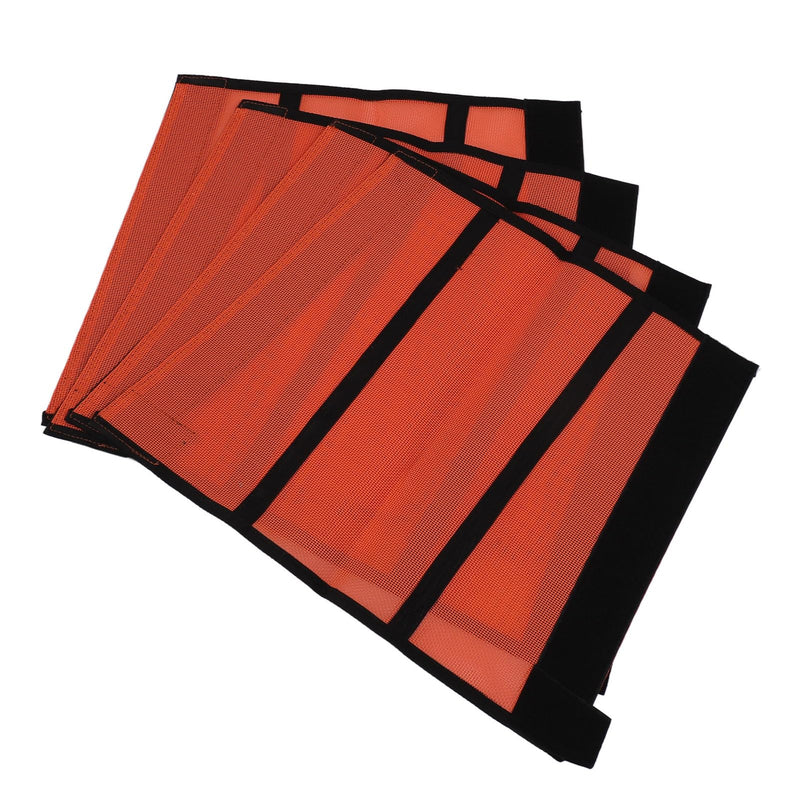 Horse Fly Leggings, Prevent Trampling Fine Mesh Leg Protection Tear Resistant Horse Fly Boots for Outdoor (Orange) - PawsPlanet Australia