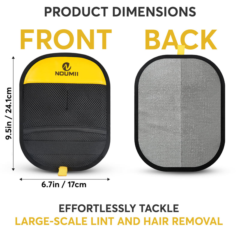 2 Pack Pet Hair Removal Glove - Pet Hair Removal Glove for Dogs & Cats, Electrostatic Pet Hair Remover for Loundry, Couch, Carpet, Clothing, Bed & Car Seat, Reusable Magic Brush Pet Hair Tool - Black 2 - PawsPlanet Australia