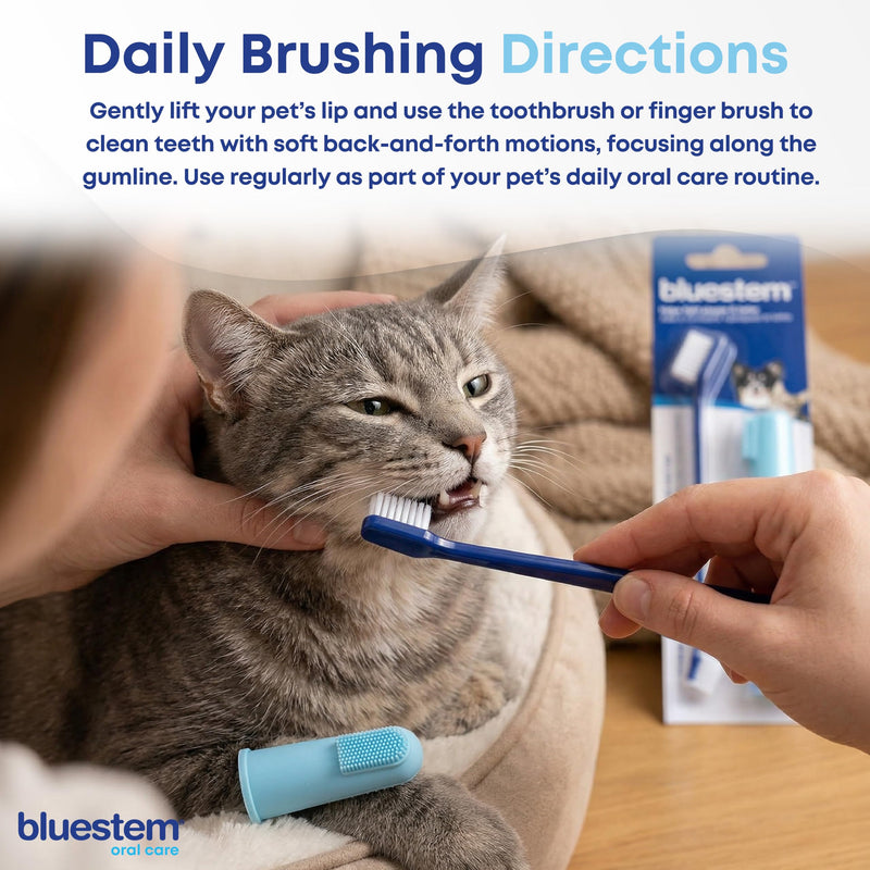 Bluestem Toothbrush and Finger Brush (Brush Set) Brush Set