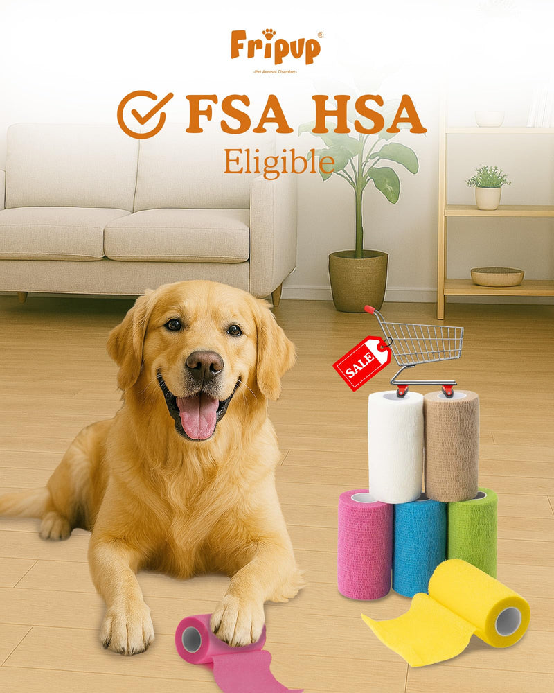 Self-Adhesive Vet Bandage Wrap, First Aid for Dogs & Horses, Multi-Use for Gear Grip & Cable Organizing, Individually Wrapped, 4 Inch, 6 Rolls, Morning Field