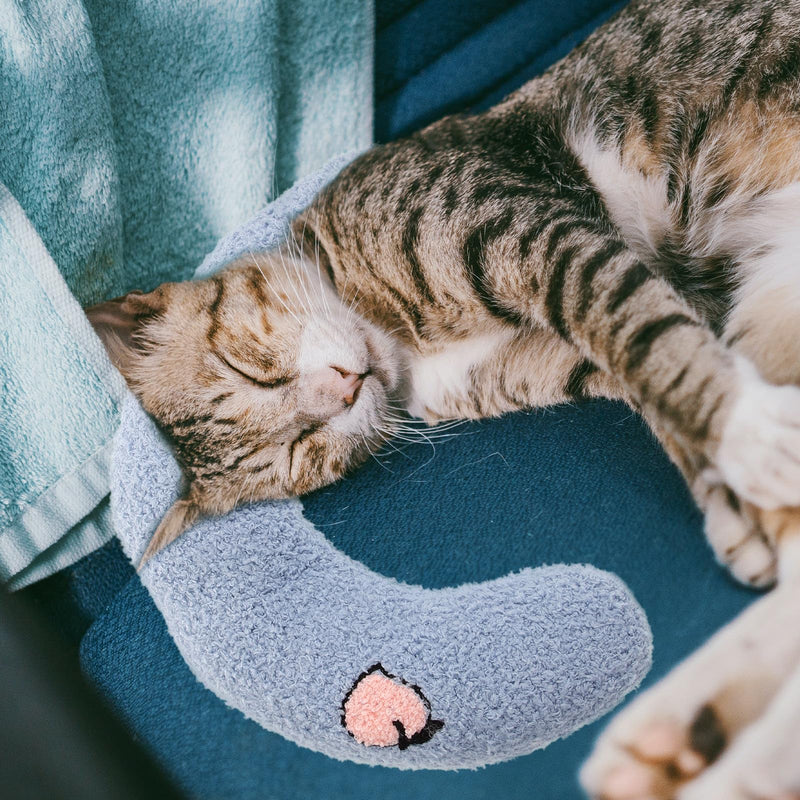 BESTOYARD 4-Piece Set of Large Neck Pillows for Cats with Soft Polyester Filling and PP Cotton, Protective for Cervical Spine, for Small and Disabled Pets