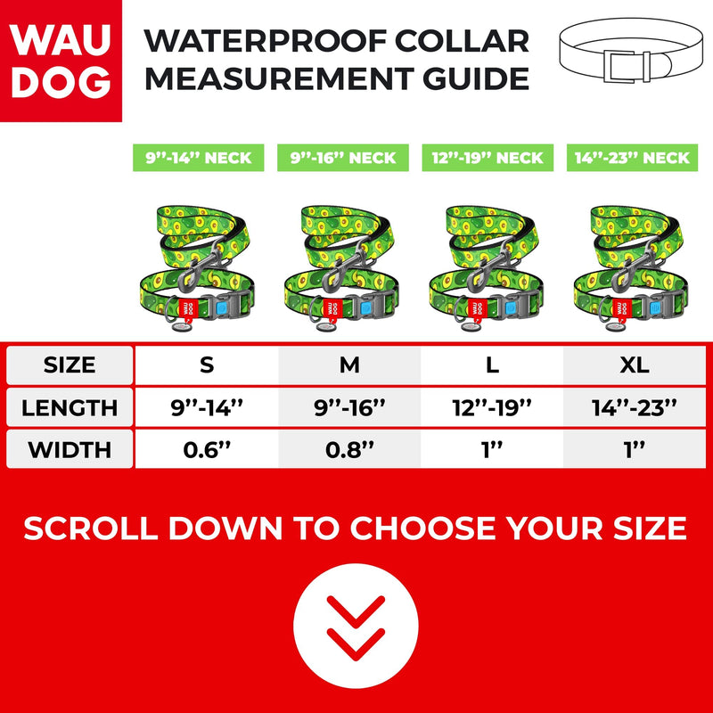 Nylon Dog Collar Avocado 12" - 19" Neck/Nylon Dog Leash Avocado - PawsPlanet Australia