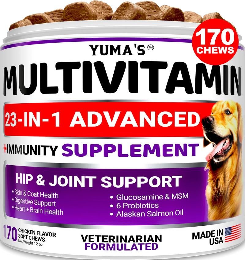 Dog Multivitamin Soft Chews - Natural Ingredients & Vet-Formulated - Made in USA - PawsPlanet Australia