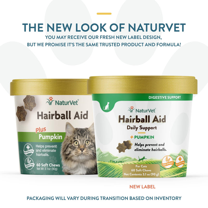 NaturVet L-Lysine Immune Support Plus Antioxidants Cat Supplement - 60 Soft Chews - Hairball Aid Supplement for Cats - 60 Soft Chews